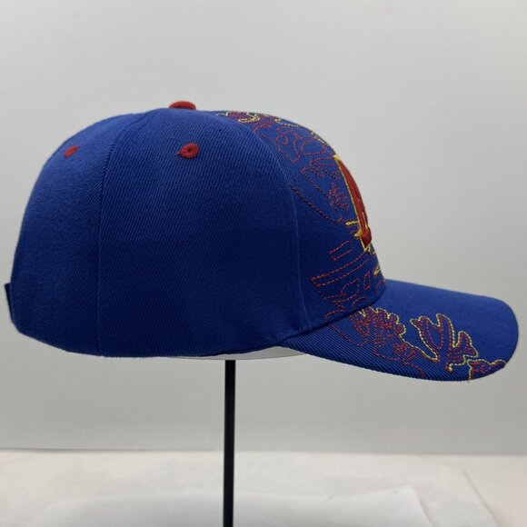 Arizona Themed Blue Hat Red Embroidered Adjustable Strap Baseball Cap NEW - Picture 2 of 9